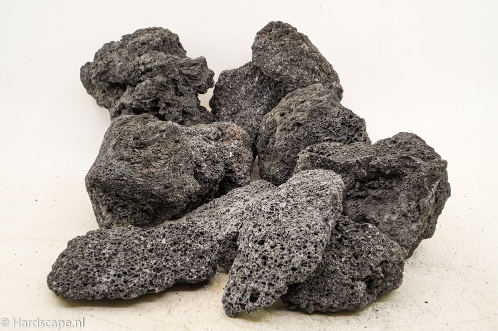 Black Lava Nano Rock 2kg - Hardscape.nl