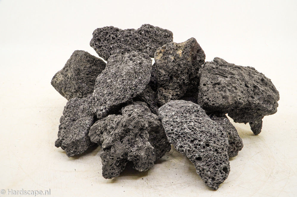 Black Lava Nano Rock 2kg - Hardscape.nl