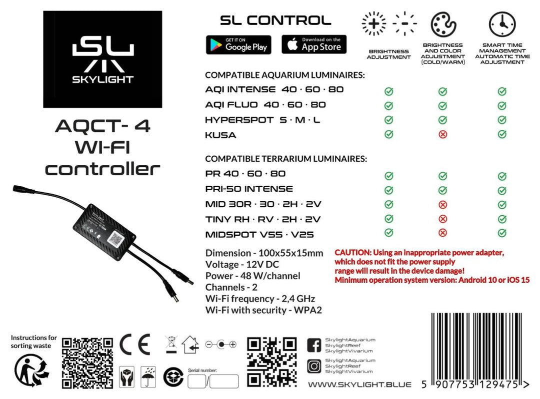 Skylight AQCT-4 ( Wifi Dimmer) - Hardscape.nl