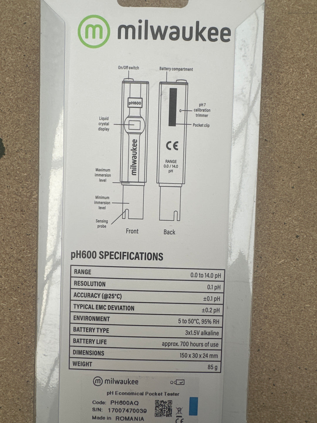 Milwaukee pH 600 meter - Hardscape.nl