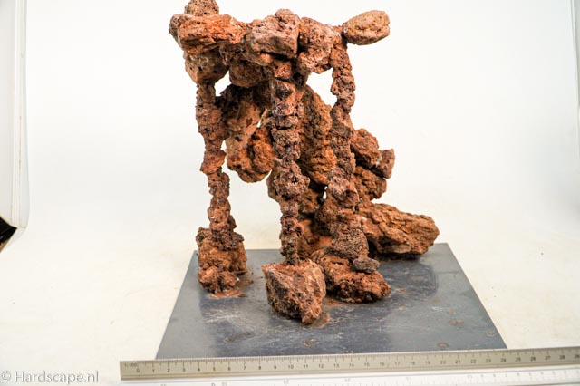 Red lava arches ornament