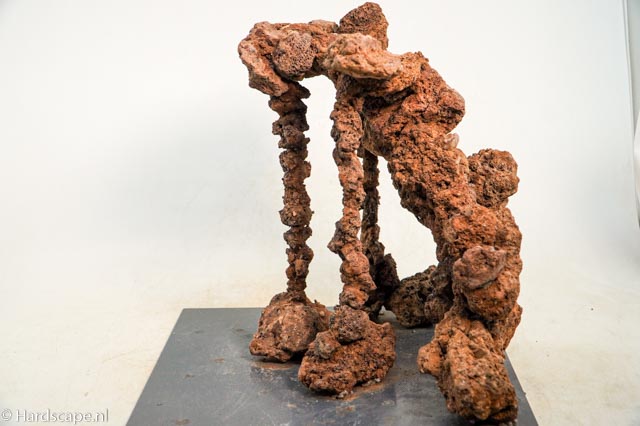 Red lava arches ornament