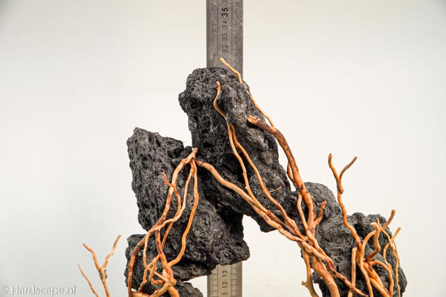 Black lava arch ornament