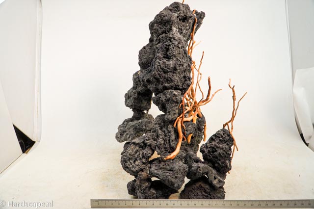 Black lava arch ornament