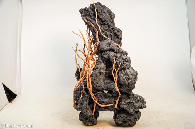 Black lava arch ornament