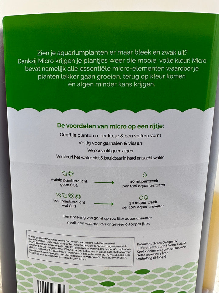 Micro plantenvoeding - Hardscape.nl