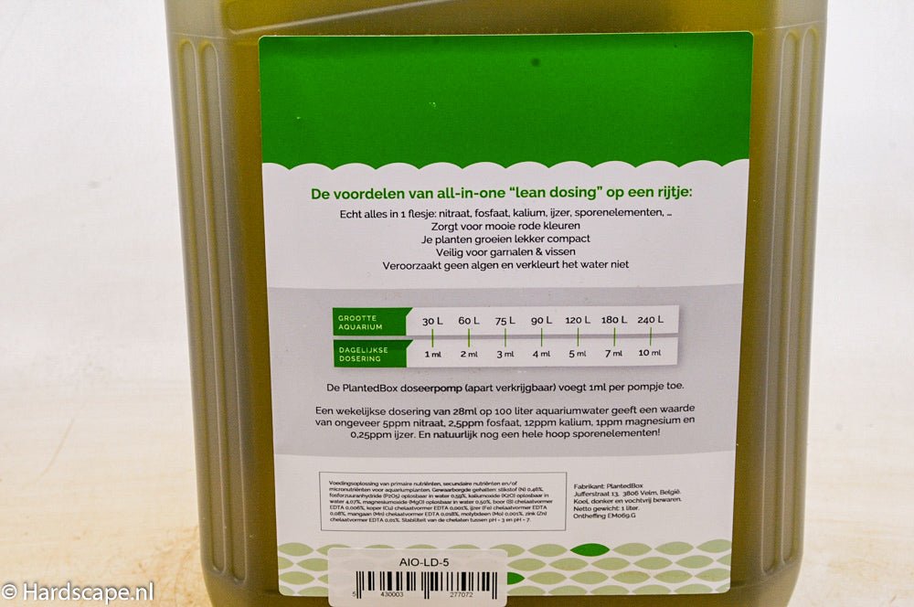 All-in-One Plantenvoeding Lean Dosing 5 ltr - Hardscape.nl
